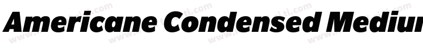 Americane Condensed Medium字体转换